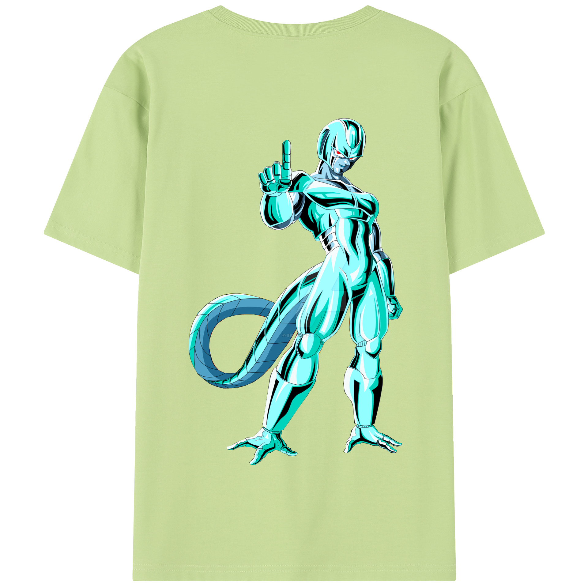 （画像用） ドラゴンボール クウラ DRAGON BALL Cooler Coora 綿100％半袖Tシャツ（背面プリント）